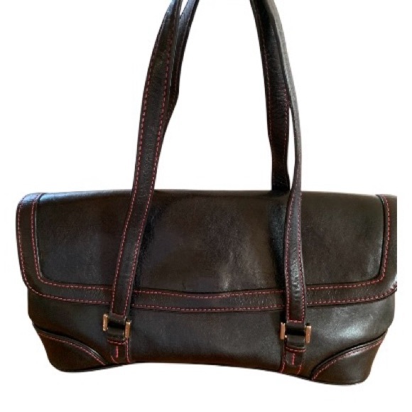 Nordstrom Black Leather trimmed in Red - Picture 6 of 9